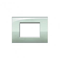 Ll - placca 3p 120x86 mm colore argento lunare