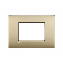 Ll - placca 3p 120x86 mm colore oro satinato