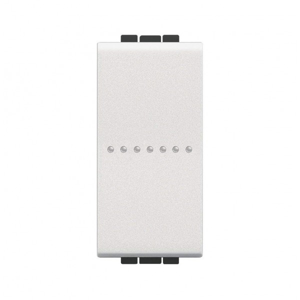 Fp ll - pulsante ax 1polo no 10a colore bianco