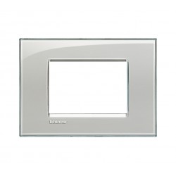 Ll - placca 3p 120x86 mm colore grigio ghiaccio