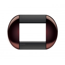 Ll - placca 3p 128x68 mm colore brown