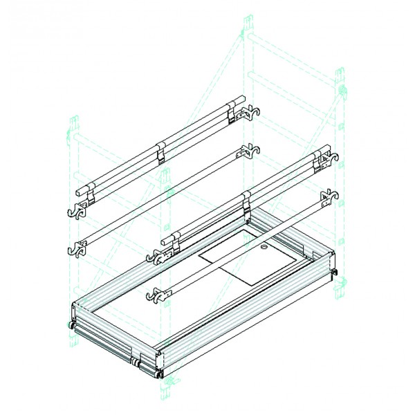 Kit di protezione piano di lavoro 100 cm doge 65