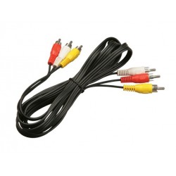 2m cavetto 3rca-3rca maschio-maschio per collegame