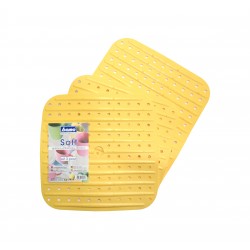 Tappeto soft set 3 pz. colore giallo