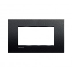 Ll - placca 4p 142x86 mm colore antracite