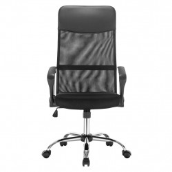 Sedia ufficio regolabile con schienale alto retato e...