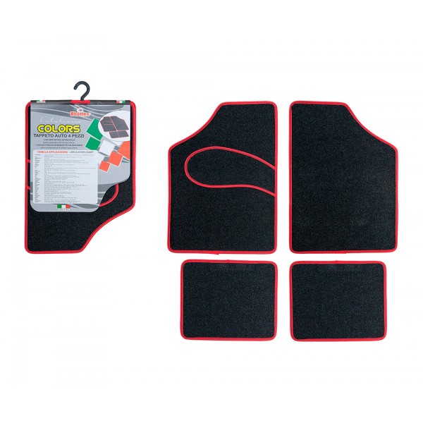 Tappeto moquette italiano colors 4pz