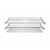 Kit scolapiatti e bicchieri in plastica con staffe mobile 90cm Inoxa 70190ZGPM