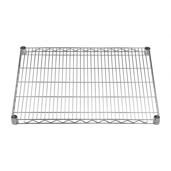 Ripiano in metallo 60 x 36 cm per scaffalatura modulare iron cromo