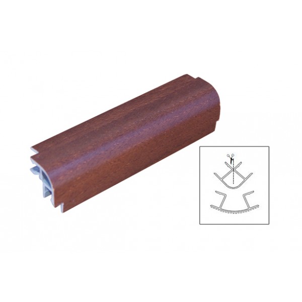 Multiangolo per zoccolo da cucina h 150 mm colore noce antico nazionale