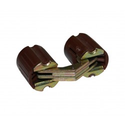 Cerniera invisibile x mobile d.16mm nylon marrone