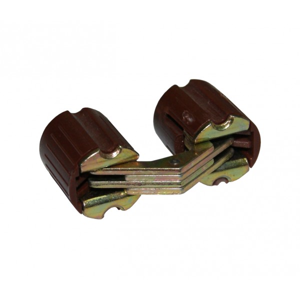 Cerniera invisibile x mobile d.16mm nylon marrone