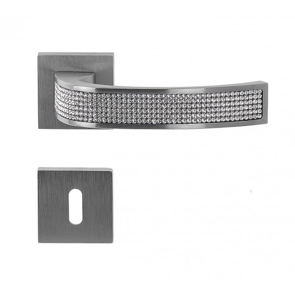 Man. giuditta r/b quadre 45x45 cromo satinato sw.