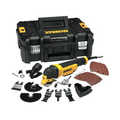 Utensile multifunzione ad oscillazione 300 w con vligetta e accessori dewalt