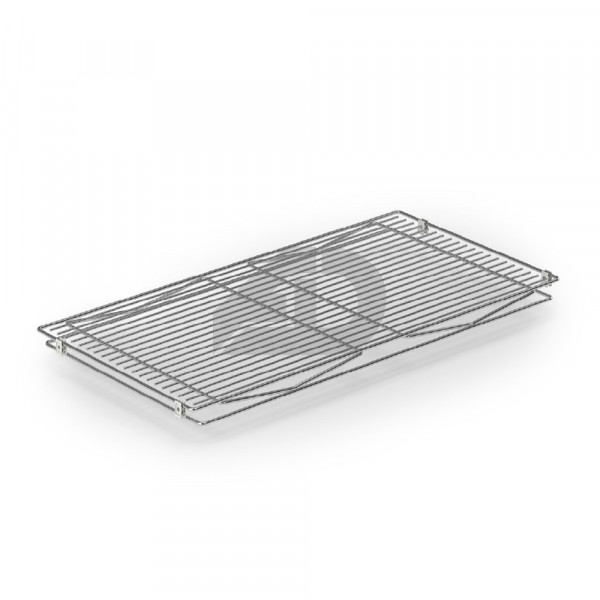 Ripiano mensola grigliato per dispensa finitura cromo 90x30 cm Inoxa 4009030C