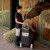 Carriola da giardino cesta con ruote 76 lt kart bama muschio