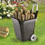 Carriola da giardino cesta con ruote 76 lt kart bama muschio