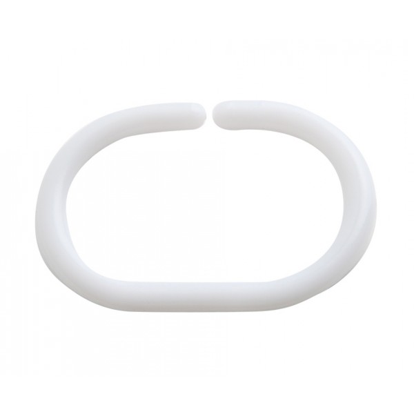 Set 12 ganci doccia bianchi