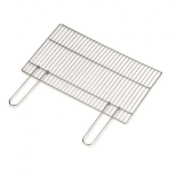 Griglia per barbecue 67x40 cm in acciaio con doppio manico