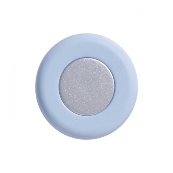 Pomolo tondo plastica d. 36 mm celeste / grigio
