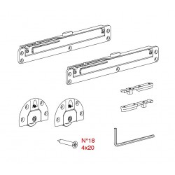 Scorribase soft - set ammortizzato ante in legno