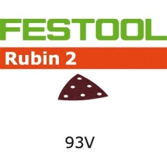 50 fogli abrasivi stf v 93mm 6 fori  p80 rubin2