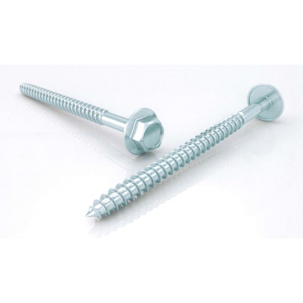 Vite mordente te flang. 6x80 zinc. bianco (100 pz)