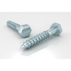 Vite mordente te 10mm 6x40 zinc. bianco (100 pz)