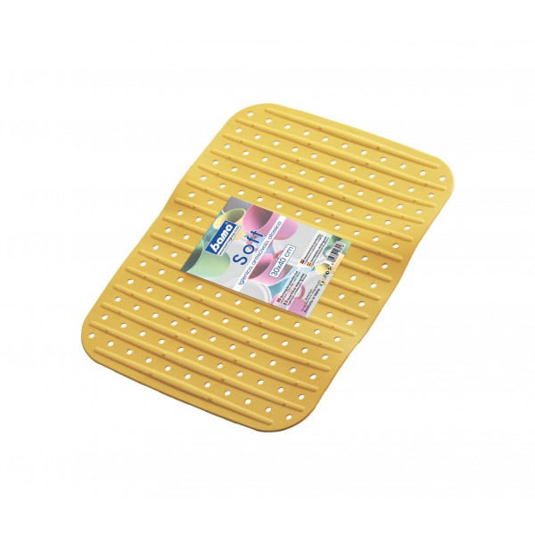 Tappeto soft rettangolare 40x30 colore giallo