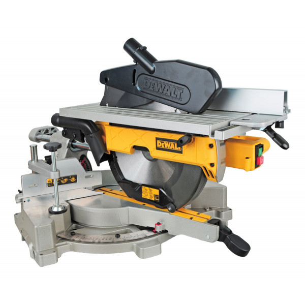 Troncatrice radiale DeWalt D27112-QS 1600W 305mm con piano con accessori