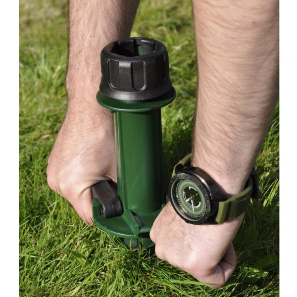 Base per ombrelloni con trivella in polipropilene verde
