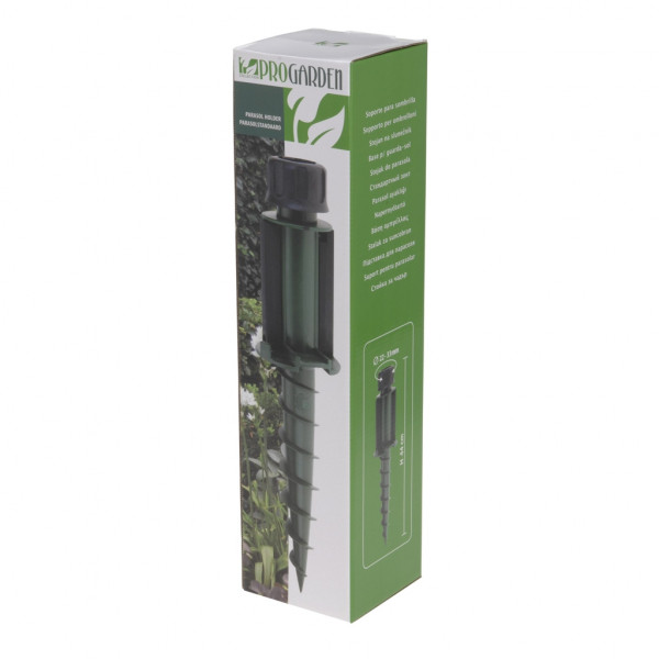 Base per ombrelloni con trivella in polipropilene verde