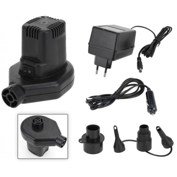 Pompa elettrica 12V/230V 60 Watt per materassini e gonfiabili