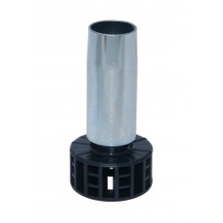 Piede a tubo acciaio reg abs h 100mm s/base (4 pz)