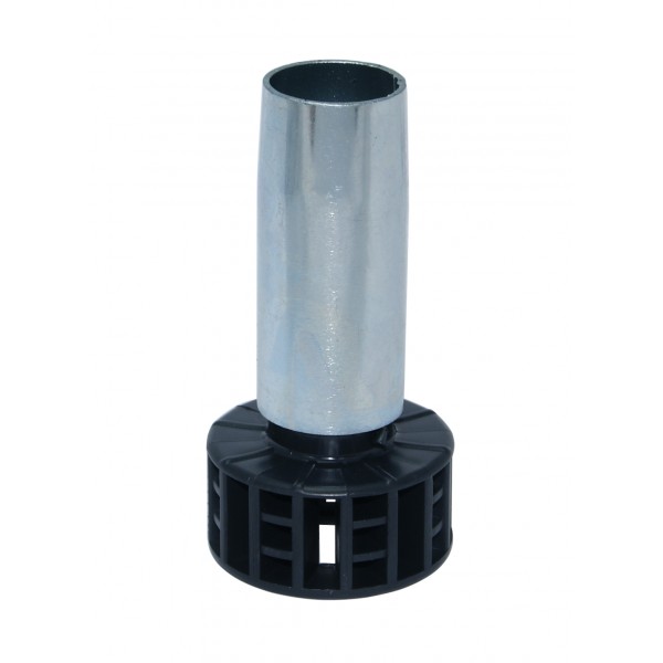 Piede a tubo acciaio reg abs h 100mm s/base (4 pz)