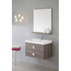 Composizione bagno bravo 75 rovere scuro