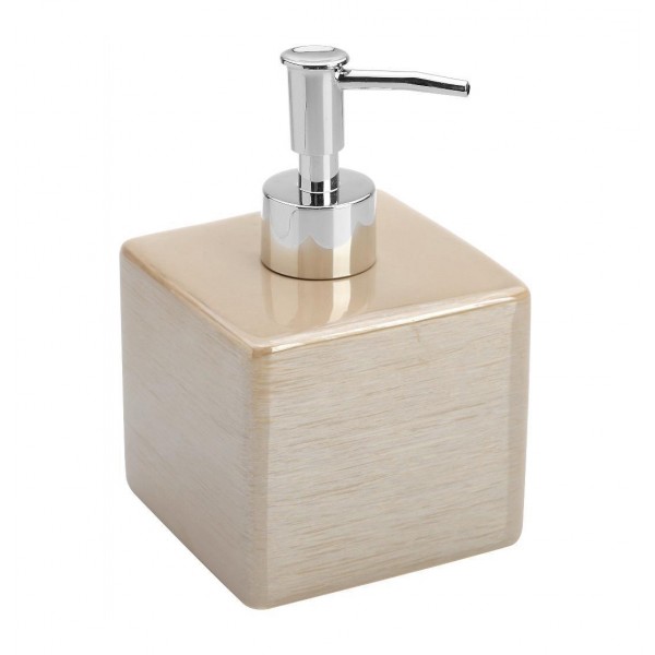 Dispenser sapone linea Cuba in ceramica beige