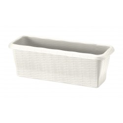 Fioriera paglia 60x20x17,5 cm colore panna