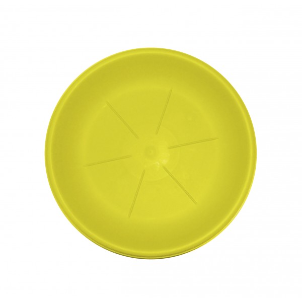 Sottovaso rotondo d26 colore senape