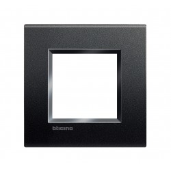 Ll - placca 2p 88x86 mm colore antracite