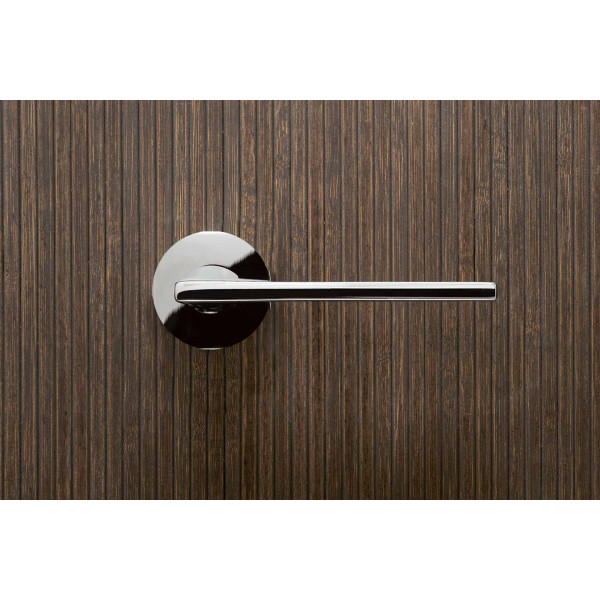 Maniglia olivari lotus m238 con rosetta e bocchetta tonde basse diametro 51 mm cromato per porte da interni