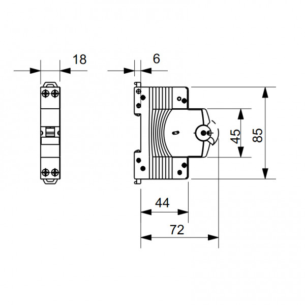 Interruttore magnetotermico 1p+n 16a gewiss gw90027