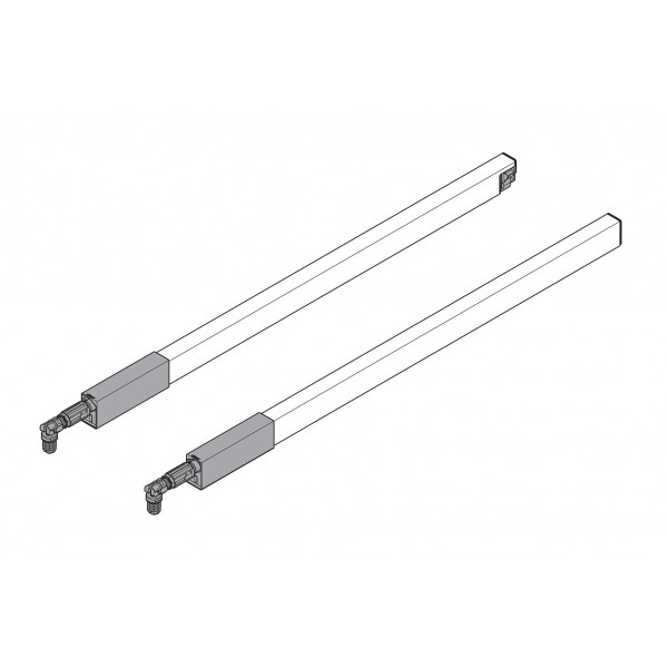 Set ringhierine tandembox grigio prof.300mm