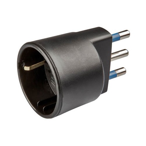 Adattatore con spina 16a 2p+t e presa 10-16a 2p+t