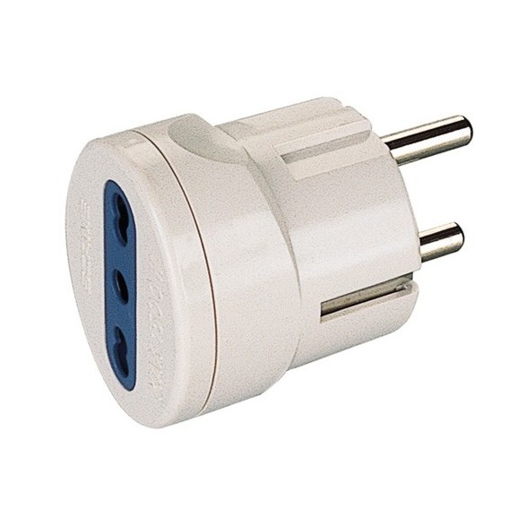 Adattatore:spina 16a 2p+t (standard franco/tedesco