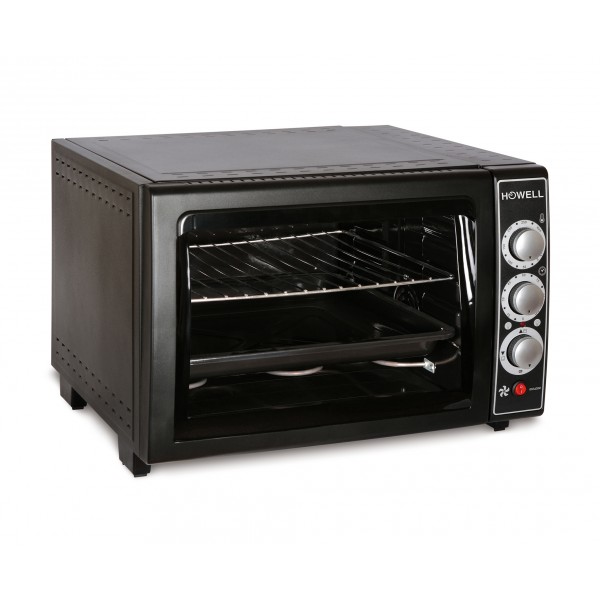 Forno ventilato 52x48 6 fun. nero