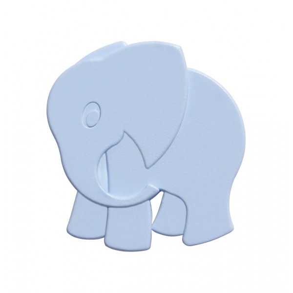 Pomolo elefante plastica 52x55 mm celeste