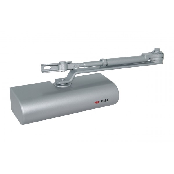 Chiudiporta cisa smart plus 2 aereo 80 kg en 2-4 alluminio