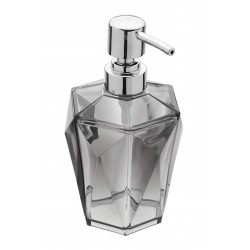 Dispenser sapone linea diamante in abs grigio