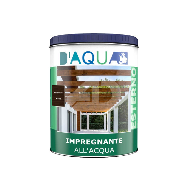 Impregnante all'acqua per esterni Sirca noce scuro 0,75 litri